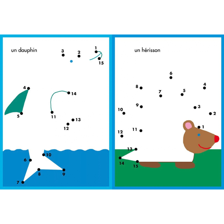 Livre jeux : Point par point de 1 à 25 - 3 - Eveil Montessori Maroc