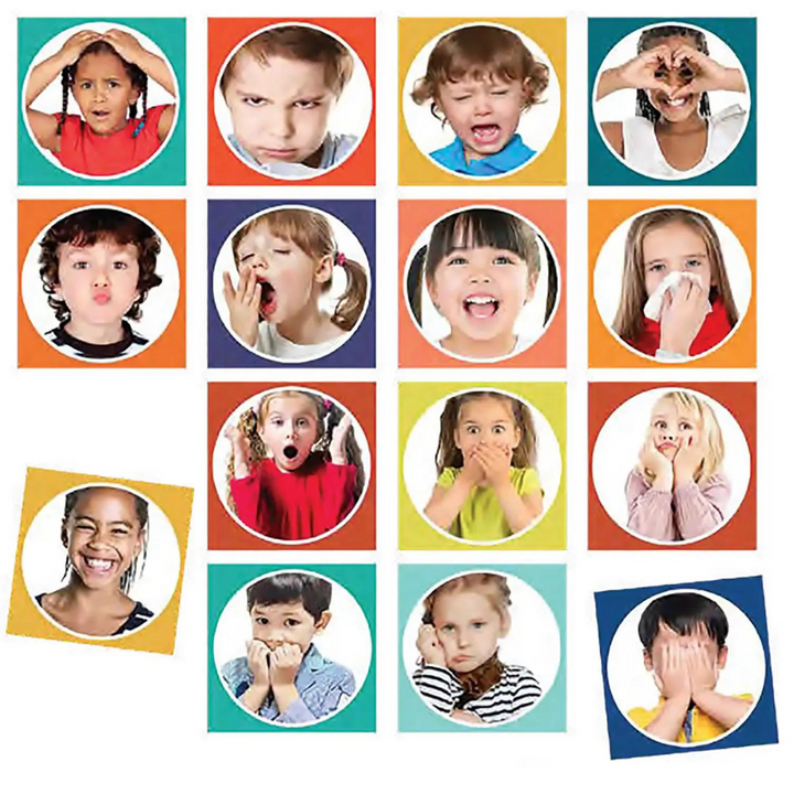 Lot de 15 dalles carrées des émotions 29cm x 29cm