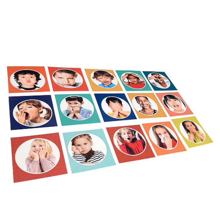 Lot de 15 dalles carrées des émotions 29cm x 29cm