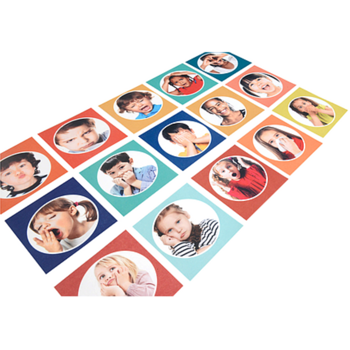 Lot de 15 dalles carrées des émotions 29cm x 29cm