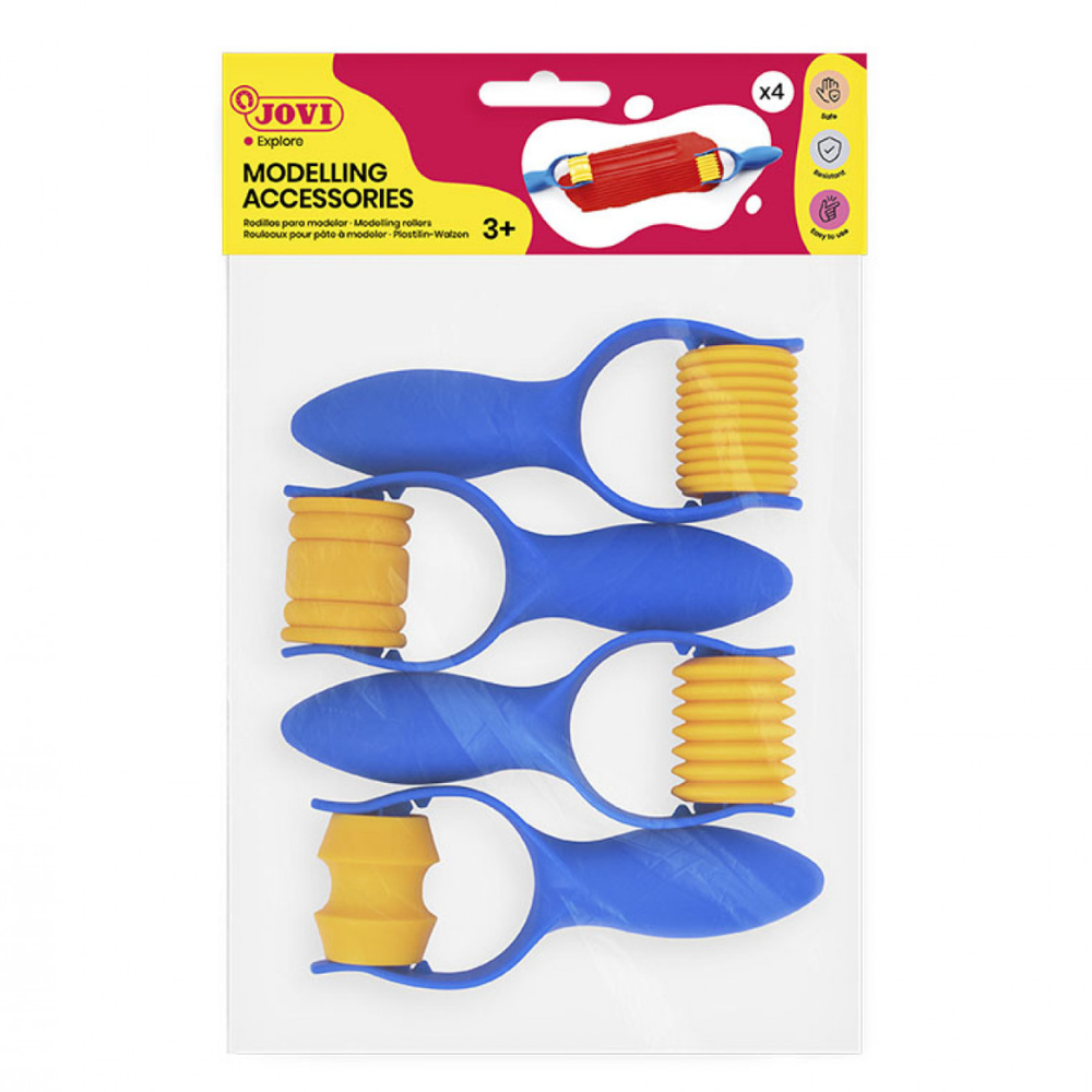 Sachet de 4 rouleaux de modelage formes diverses