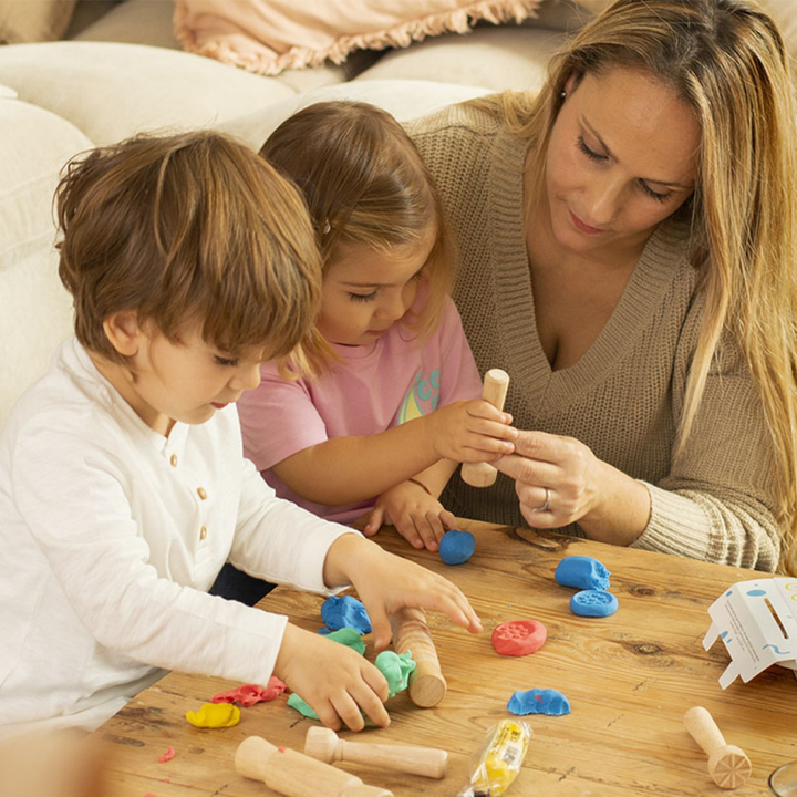 Ma première pâte à modeler pour bébé & kit de tampons de modelage – Dès 12 mois - 2 - Eveil Montessori Maroc