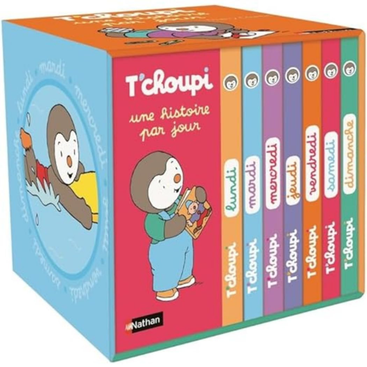 Ma petite bibliothèque de la semaine : 1 livre par jour avec T'choupi