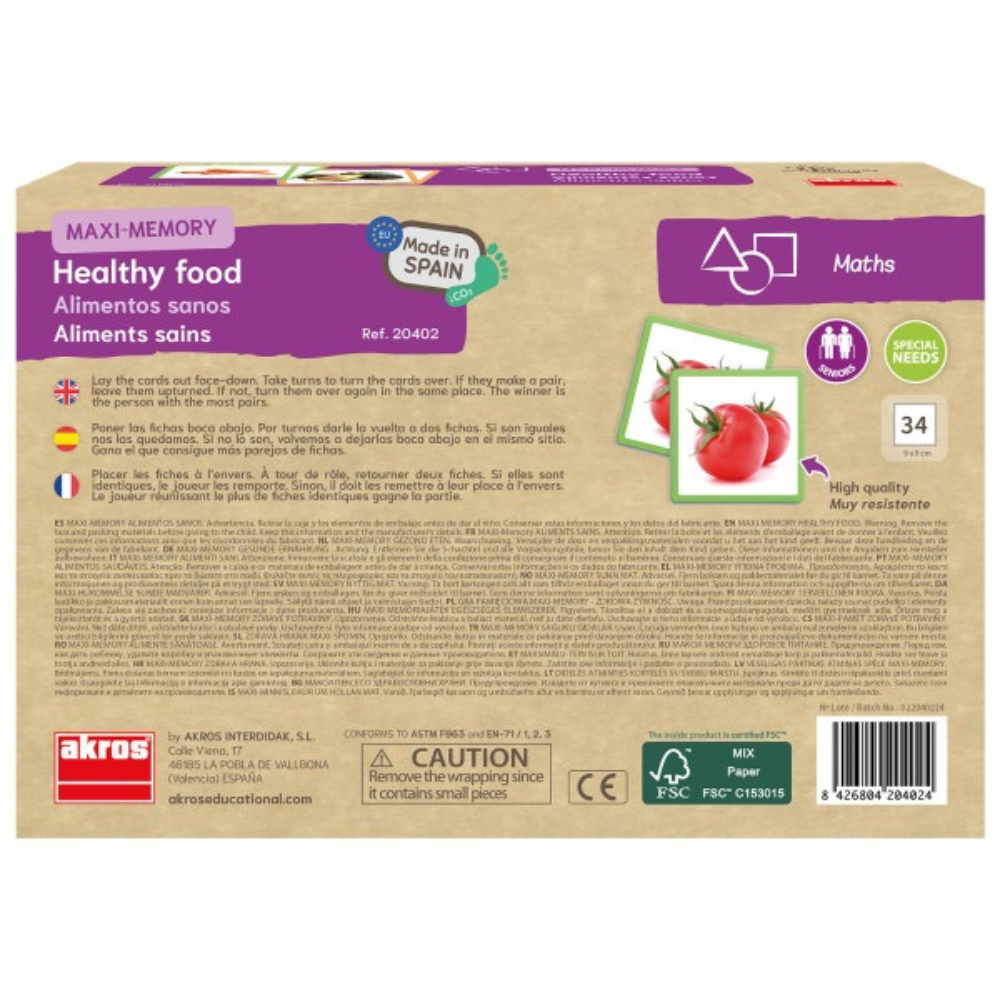 Maxi-memory : les aliments sains