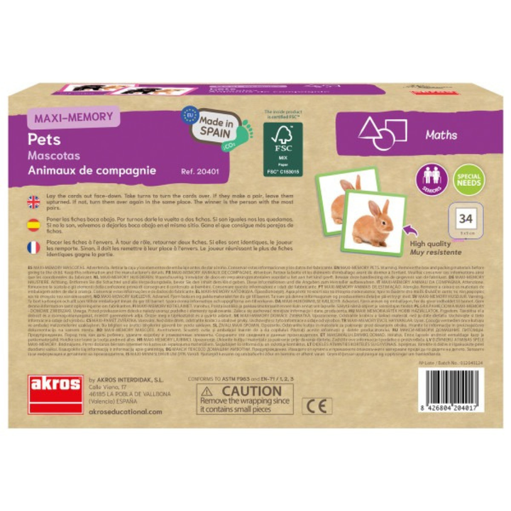 Maxi-memory : les animaux de compagnie