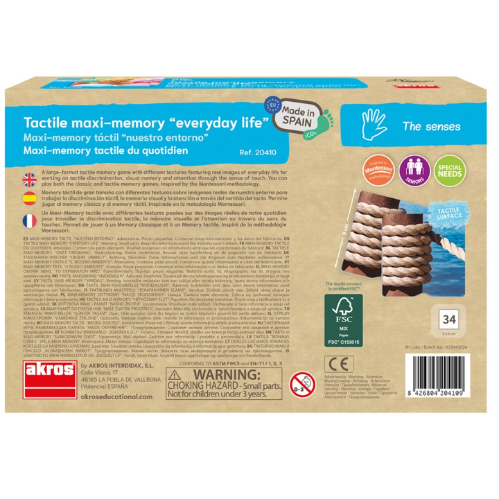 Maxi-memory tactile du quotidien