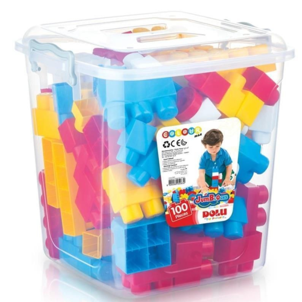 Mega Blocs 100 pièces - 1 - Eveil Montessori Maroc