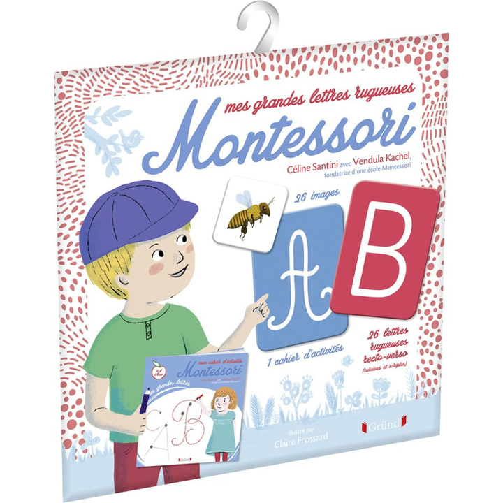 Mes grandes lettres rugueuses Montessori - 1 - Eveil Montessori Maroc