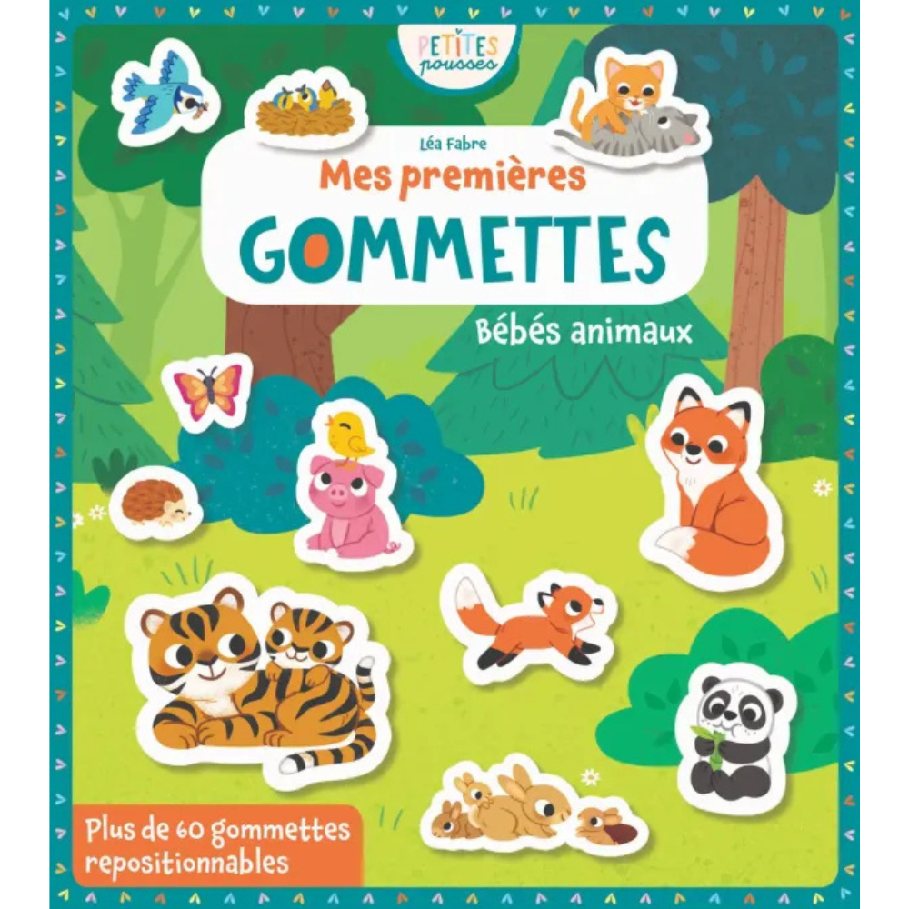 Mes premières gommettes - Bébés animaux - 1 - Eveil Montessori Maroc