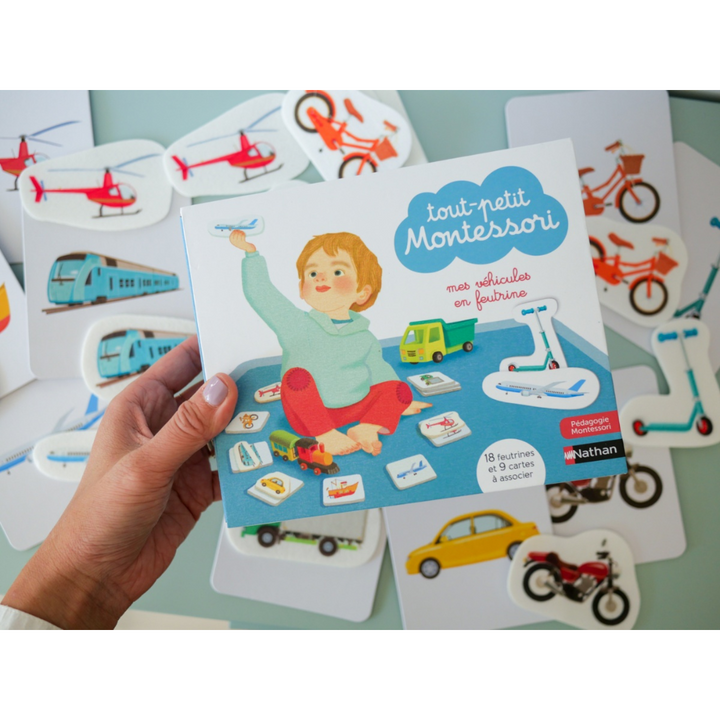 Mes véhicules en feutrines - Eveil montessori