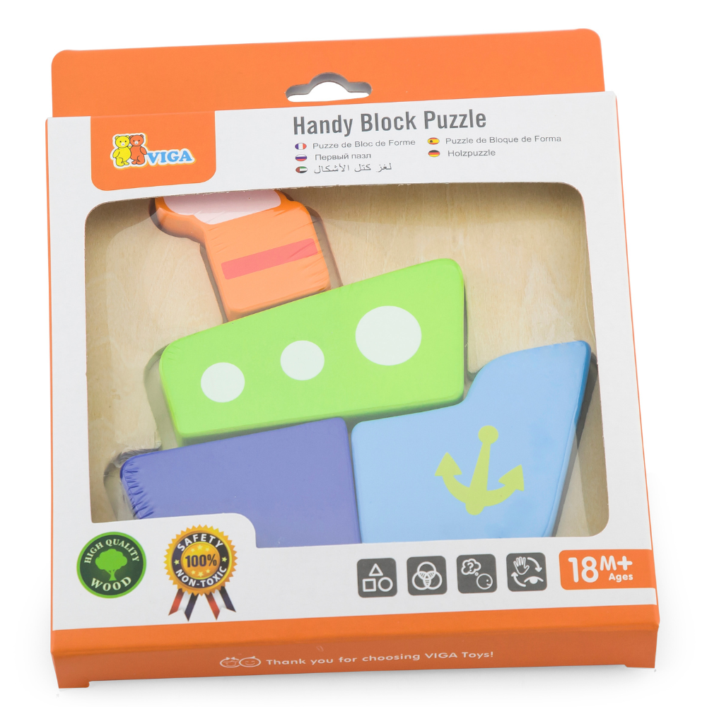 Mini puzzle en bois - Bateau