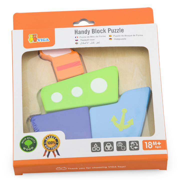 Mini puzzle en bois - Bateau