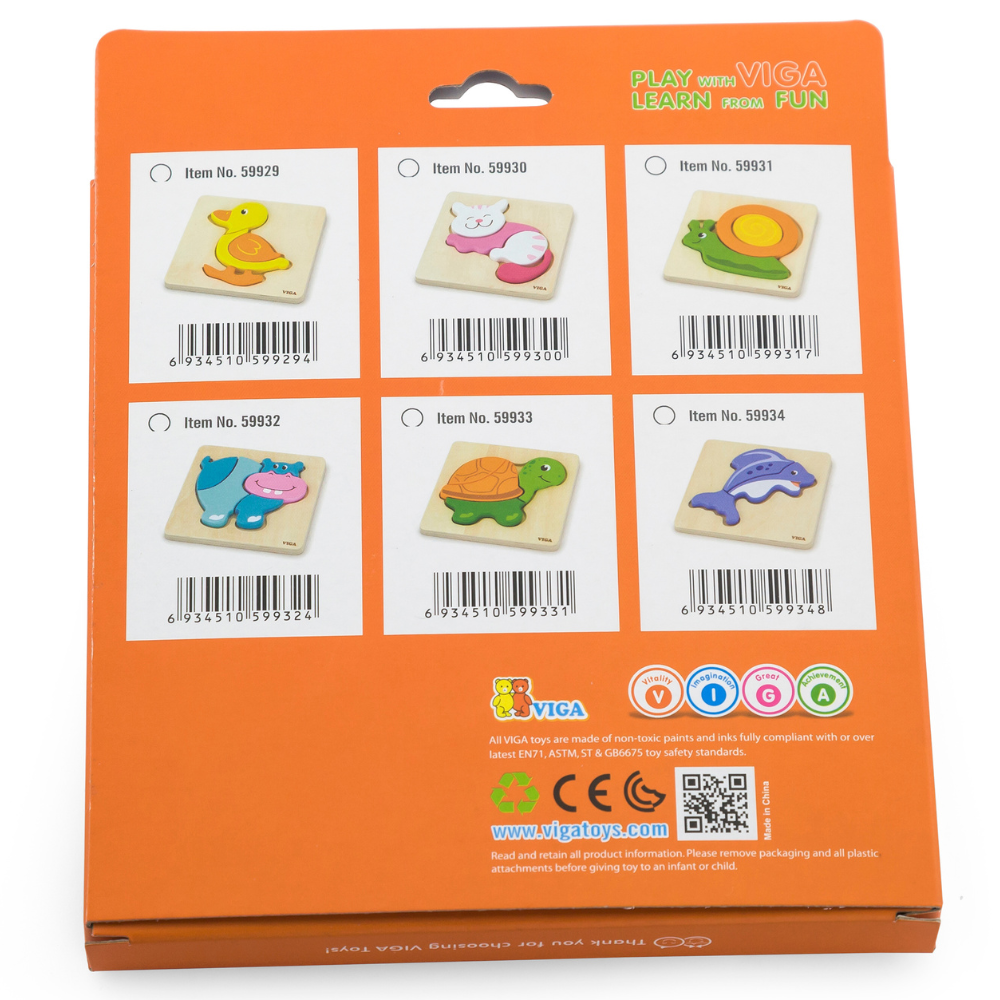 Mini puzzle en bois - escargot