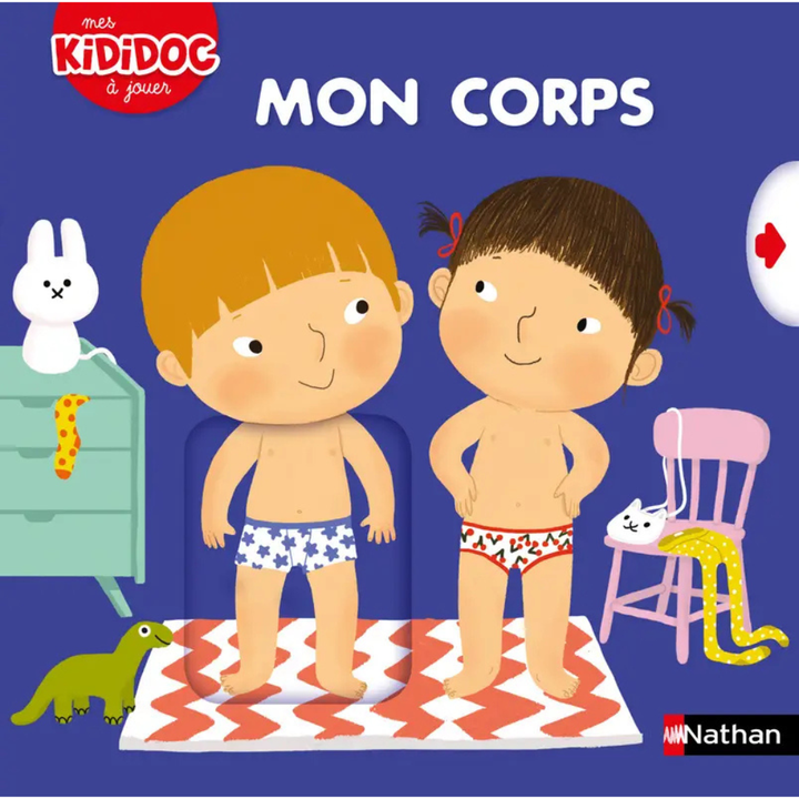 Mon corps - Livre animé Kididoc - Dès 2 ans - 1 - Eveil Montessori Maroc
