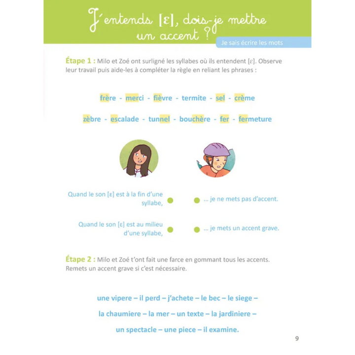 Mon grand cahier Montessori pour écrire sans fautes