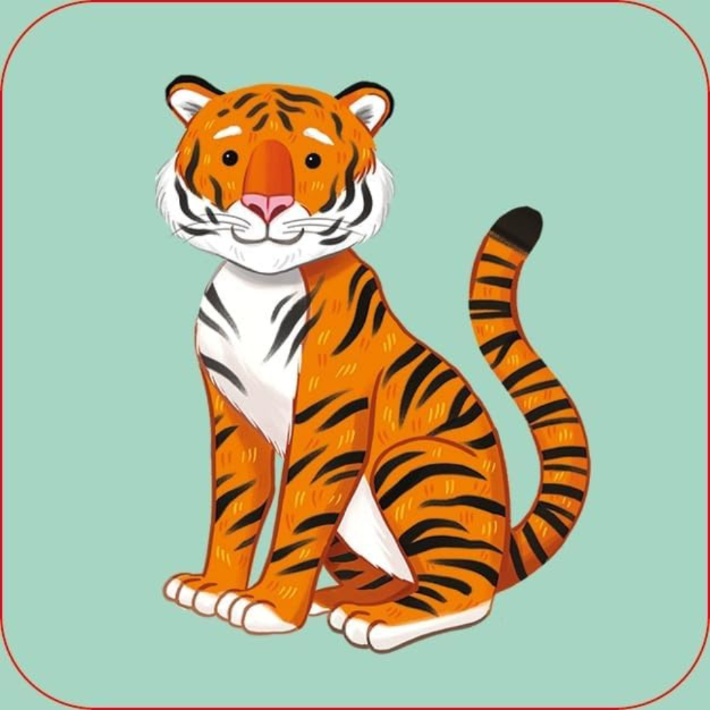 Jeu de mémoire + livre – Animaux du zoo – dès 3 ans (Anglais) - 3 - Eveil Montessori Maroc