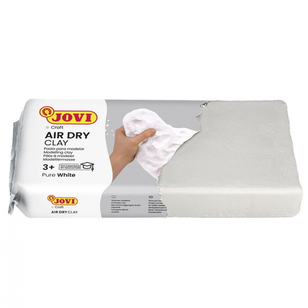 Pâte à Modeler Durcissante 1kg - Blanc - 4 - Eveil Montessori Maroc