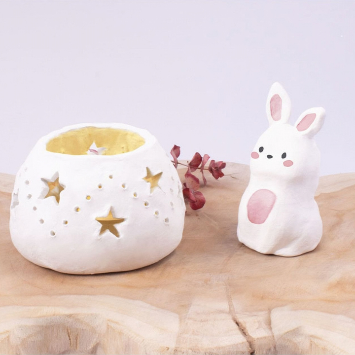 Pâte à Modeler Durcissante 1kg - Blanc - 3 - Eveil Montessori Maroc