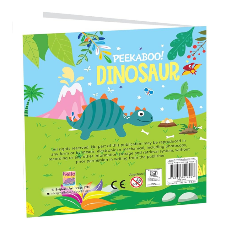 Peekaboo Dinosaur – Livre interactif pour tout-petits - 3 - Eveil Montessori Maroc