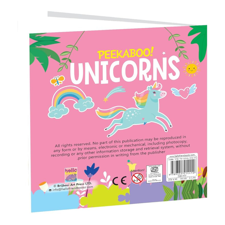 Peekaboo Unicorns – Livre interactif enchanté pour tout-petits - 4 - Eveil Montessori Maroc