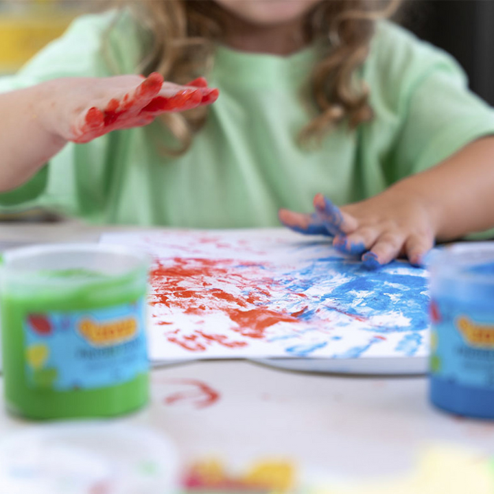 Peinture à doigts boite de 6 pots de 125ml