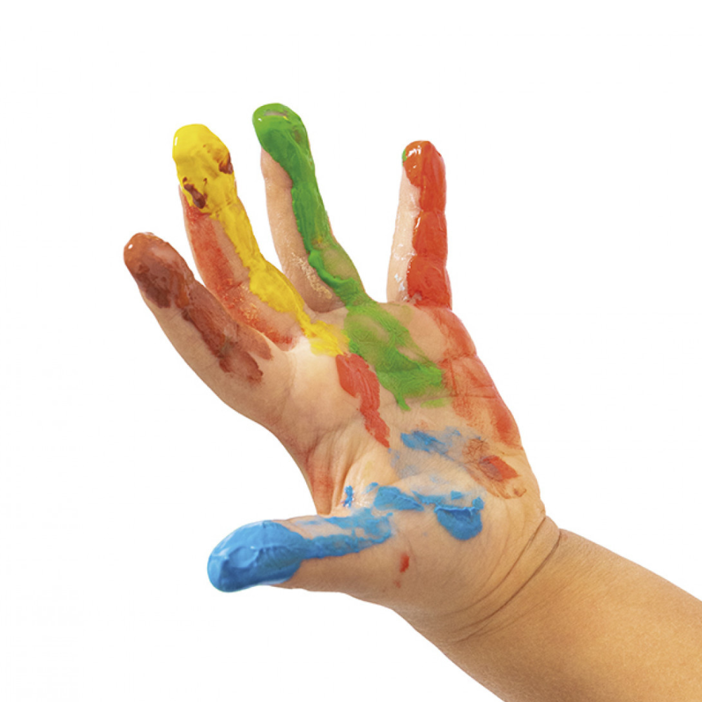 Peinture à doigts boite de 6 pots de 125ml