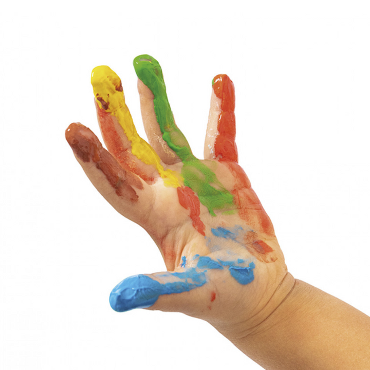 Peinture à doigts boite de 6 pots de 125ml