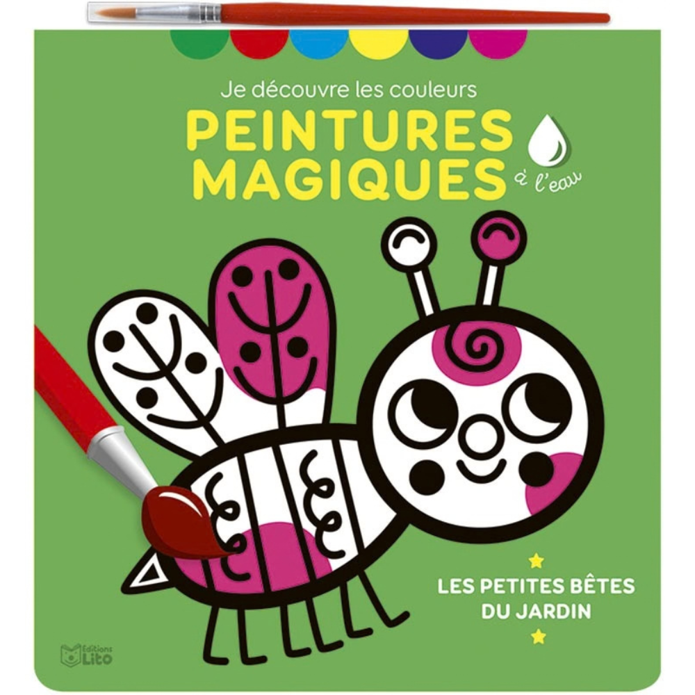 Peinture magique - Les petites bêtes du jardin - 1 - Eveil Montessori Maroc
