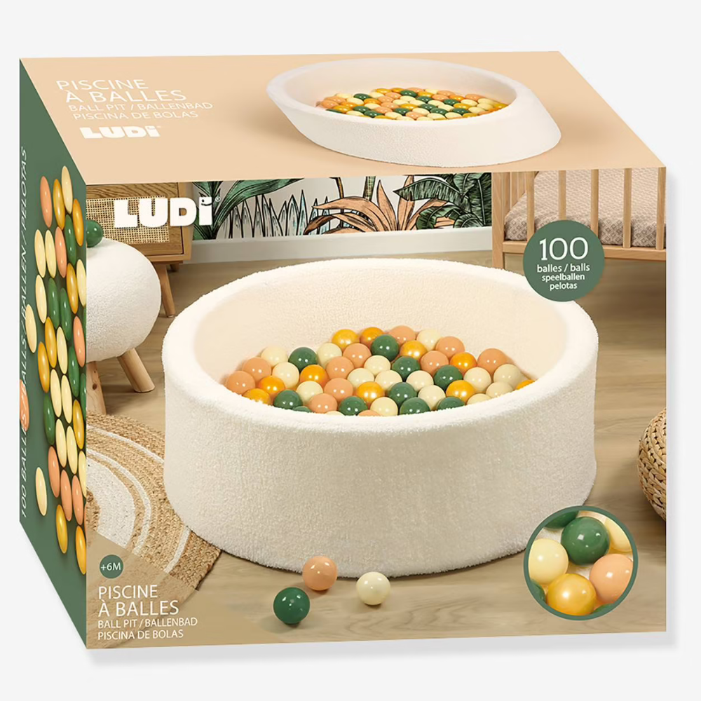 Piscine balle plush - multicolore - 3 - Eveil Montessori Maroc