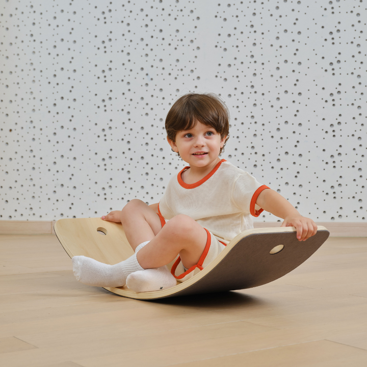 Planche d'équilibre en bois