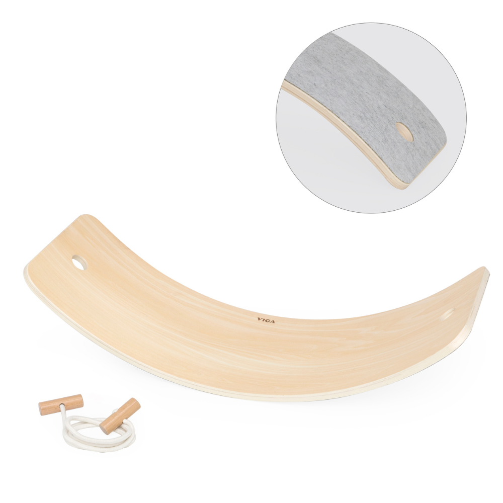 Planche d'équilibre en bois