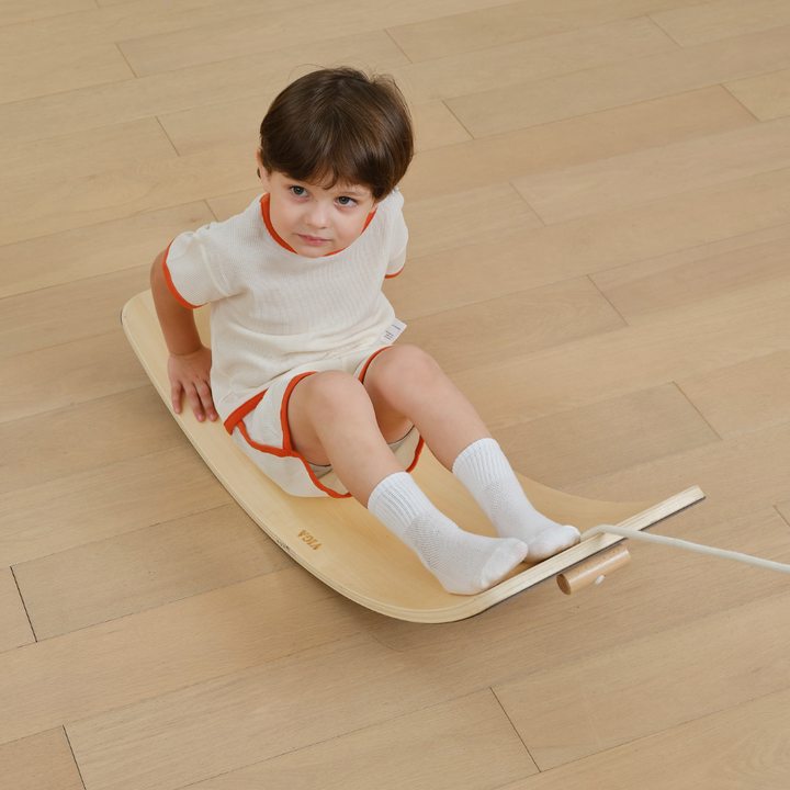 Planche d'équilibre en bois
