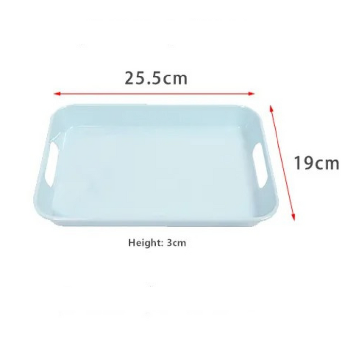 Plateau Moyen en Plastique - Bleu