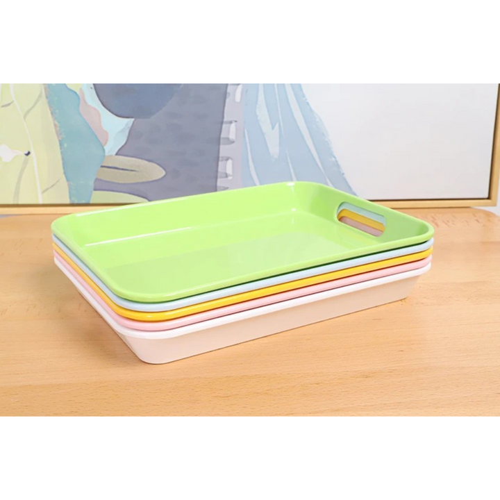 Plateau Moyen en Plastique - Bleu