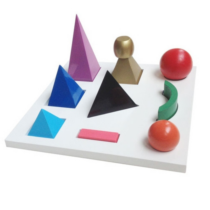 Plateau des symboles de grammaire en bois