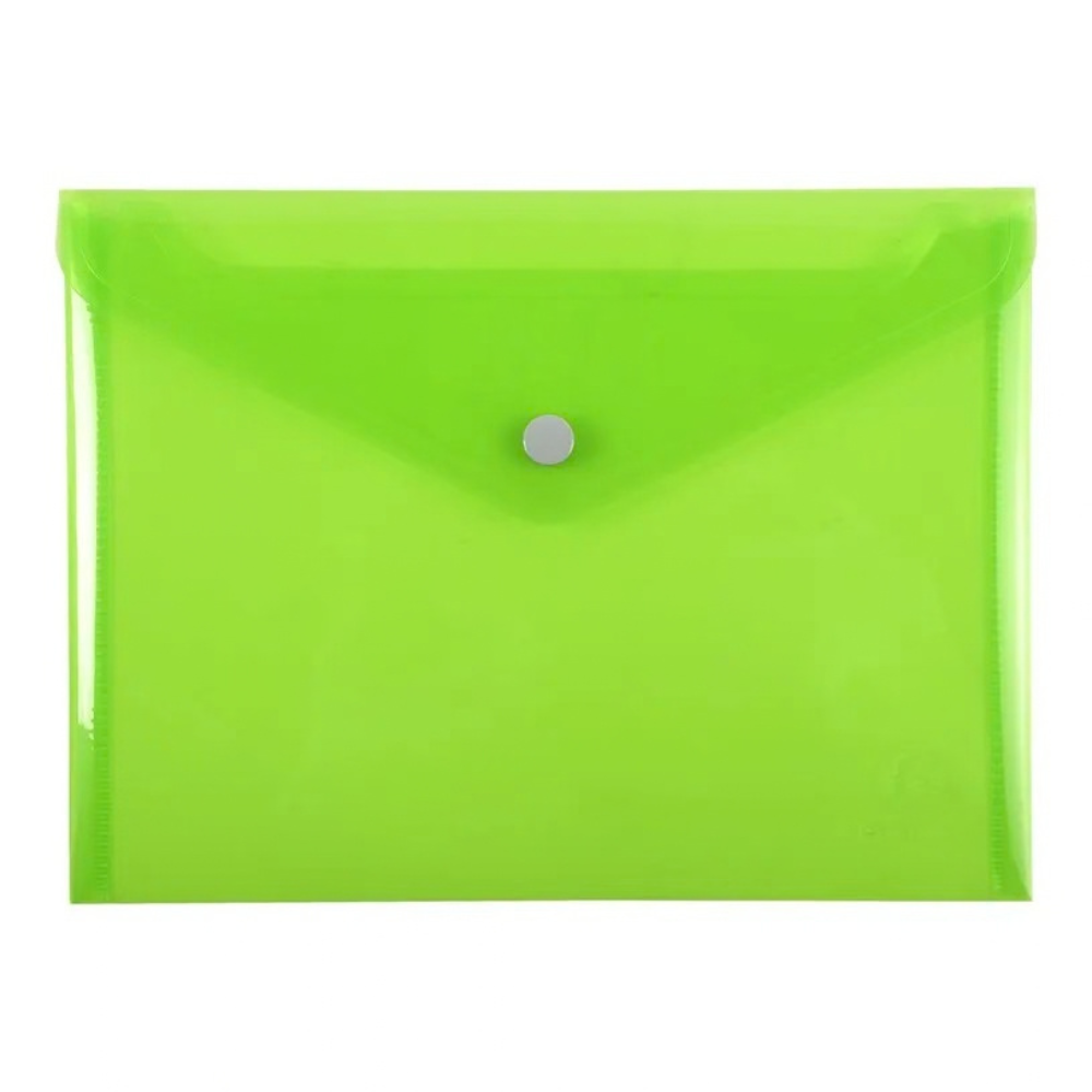 Pochette enveloppe transparente avec bouton-pression – 16 × 12 cm - (Vendu à l'unité) - 2 - Eveil Montessori Maroc