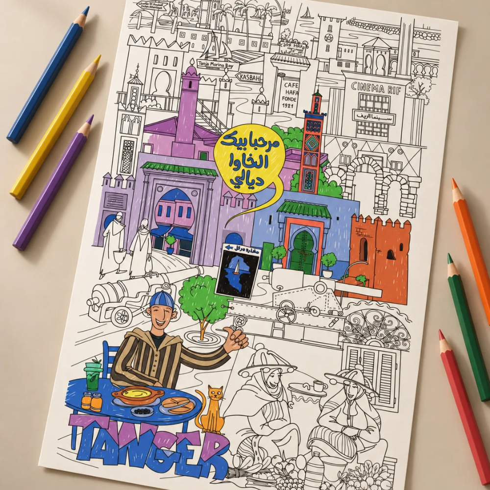 Poster - Tanger - 2 - Eveil Montessori Maroc