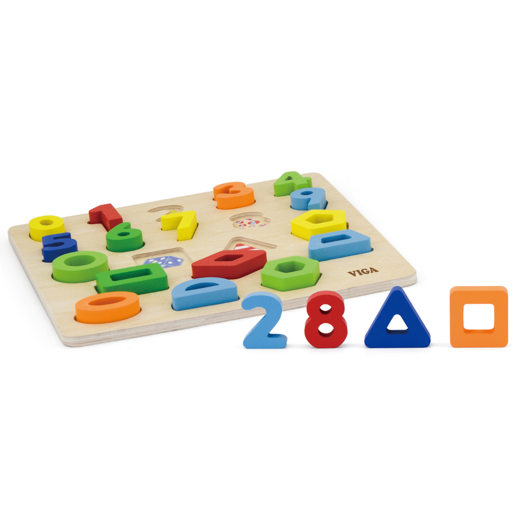 Puzzle - Nombres et formes - 2 - Eveil Montessori Maroc