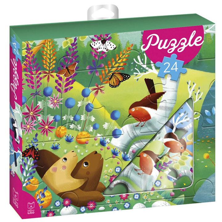 Puzzle 24 pièces : La nature - 1 - Eveil Montessori Maroc