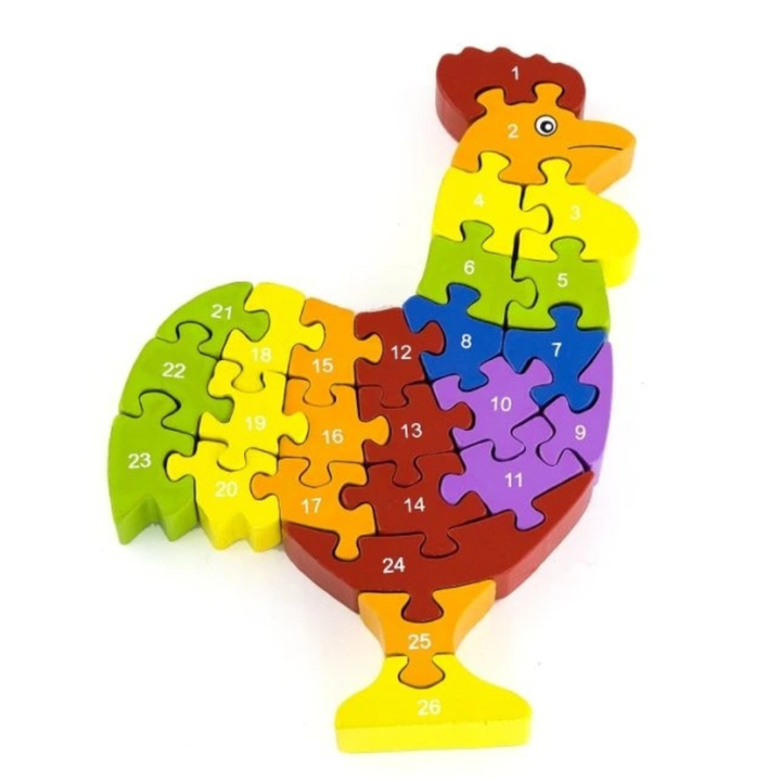 Puzzle 3D Coq Alphabet