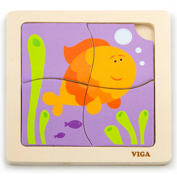 Puzzle 4 pièces - Poisson