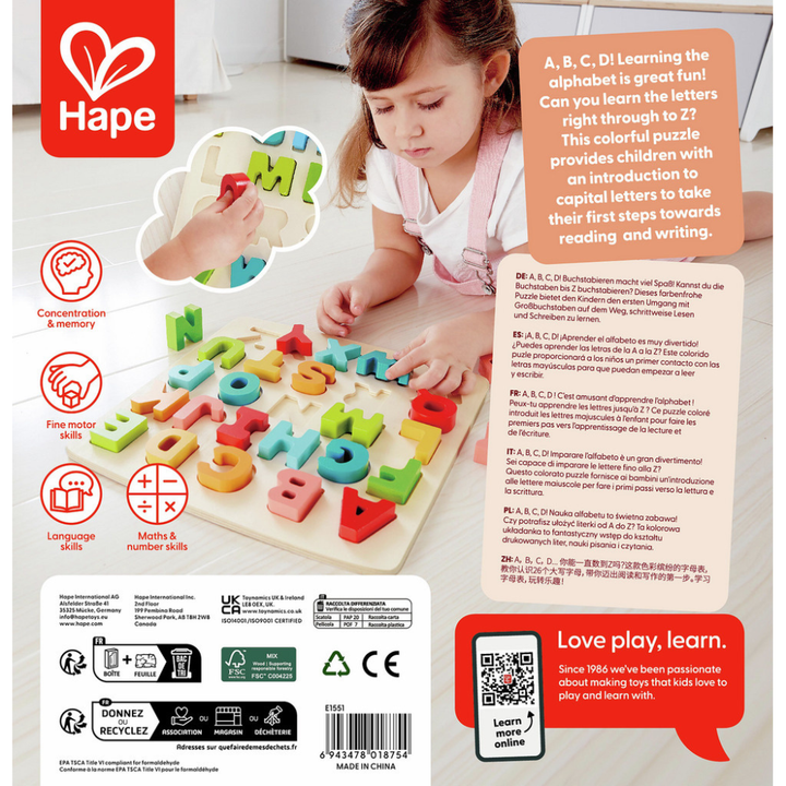 Puzzle Alphabet En Bois