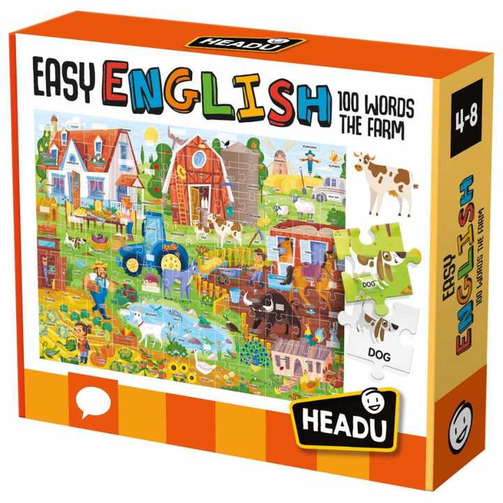 Puzzle Anglais Facile 100 Mots de la Ferme