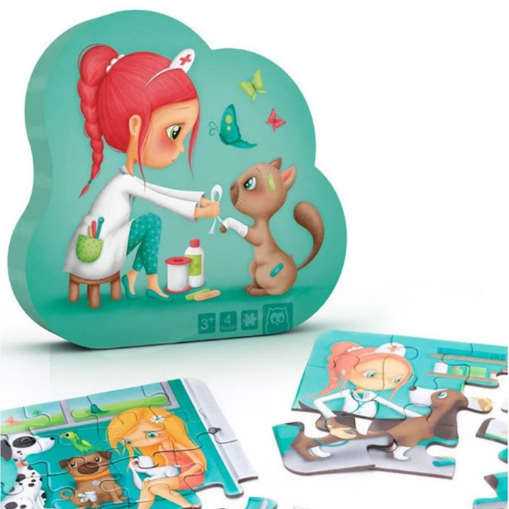 Puzzle Evolutif 4en1 Vétérinaire - 1 - Eveil Montessori Maroc
