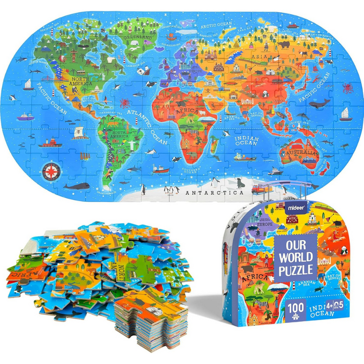 Puzzle Notre Monde en anglais - 100 pcs