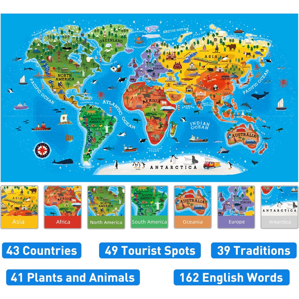 Puzzle Notre Monde en anglais - 100 pcs