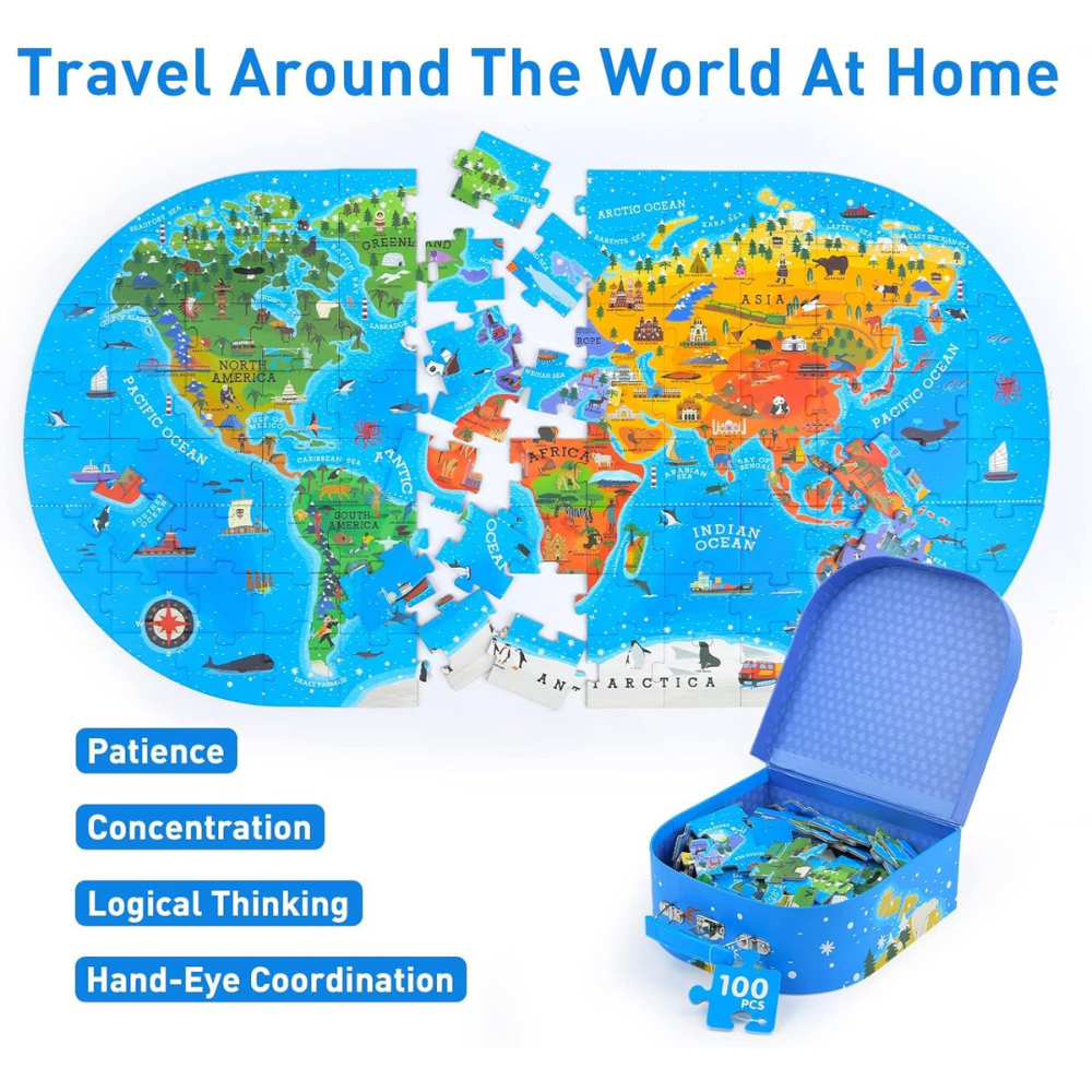 Puzzle Notre Monde en anglais - 100 pcs