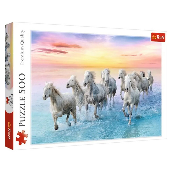 Puzzle de Chevaux Blancs au Galop
