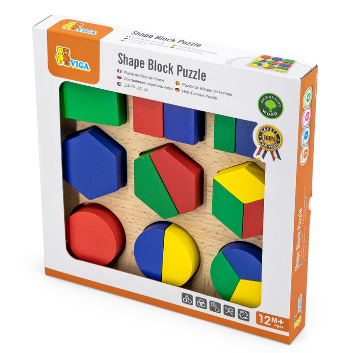 Puzzle de formes géométriques découpées