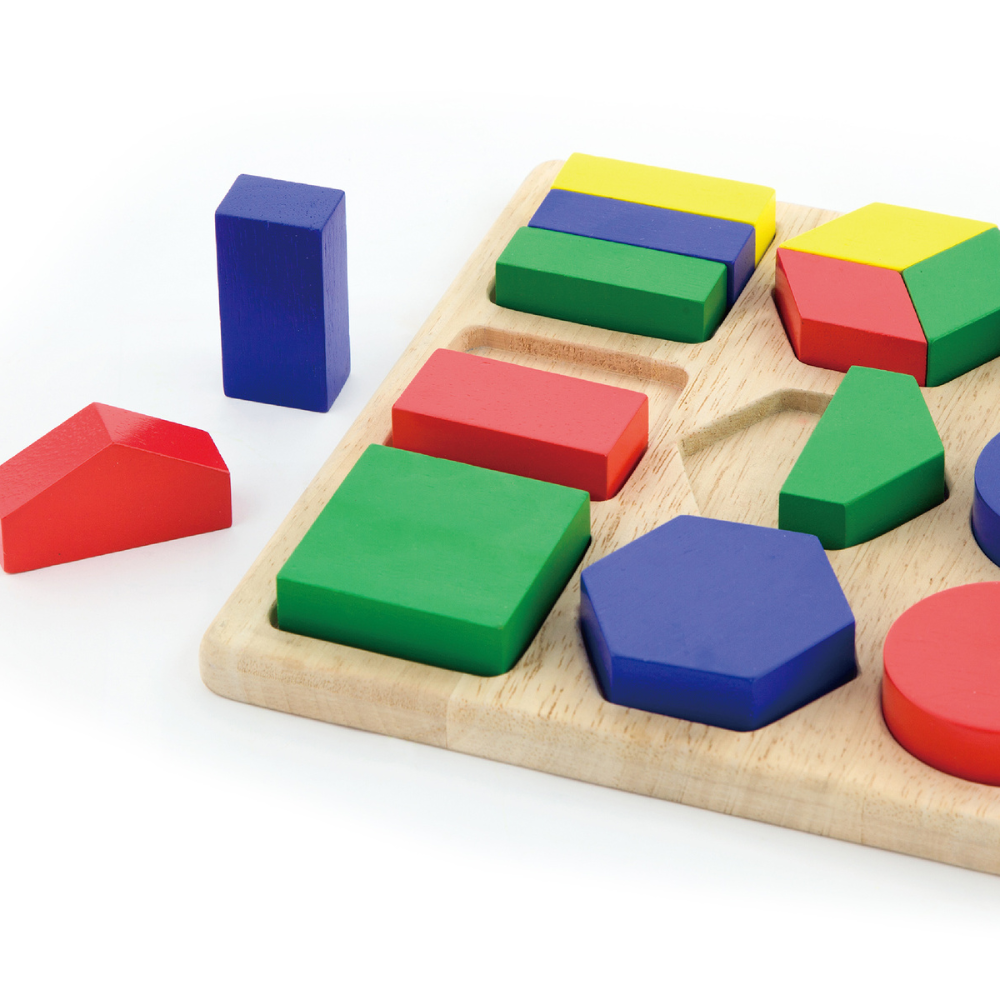 Puzzle de formes géométriques découpées
